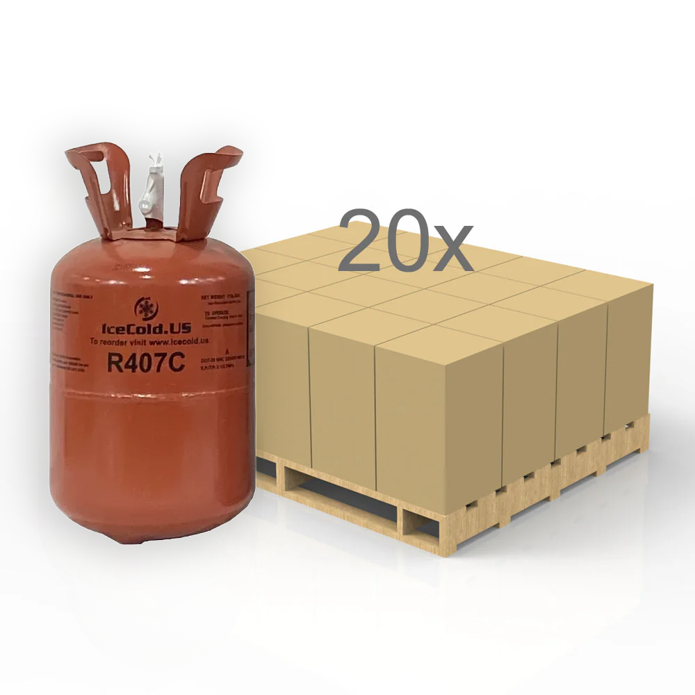 R407C 11 LBS Refrigerant - HALF PALLET (20 Cylinders)