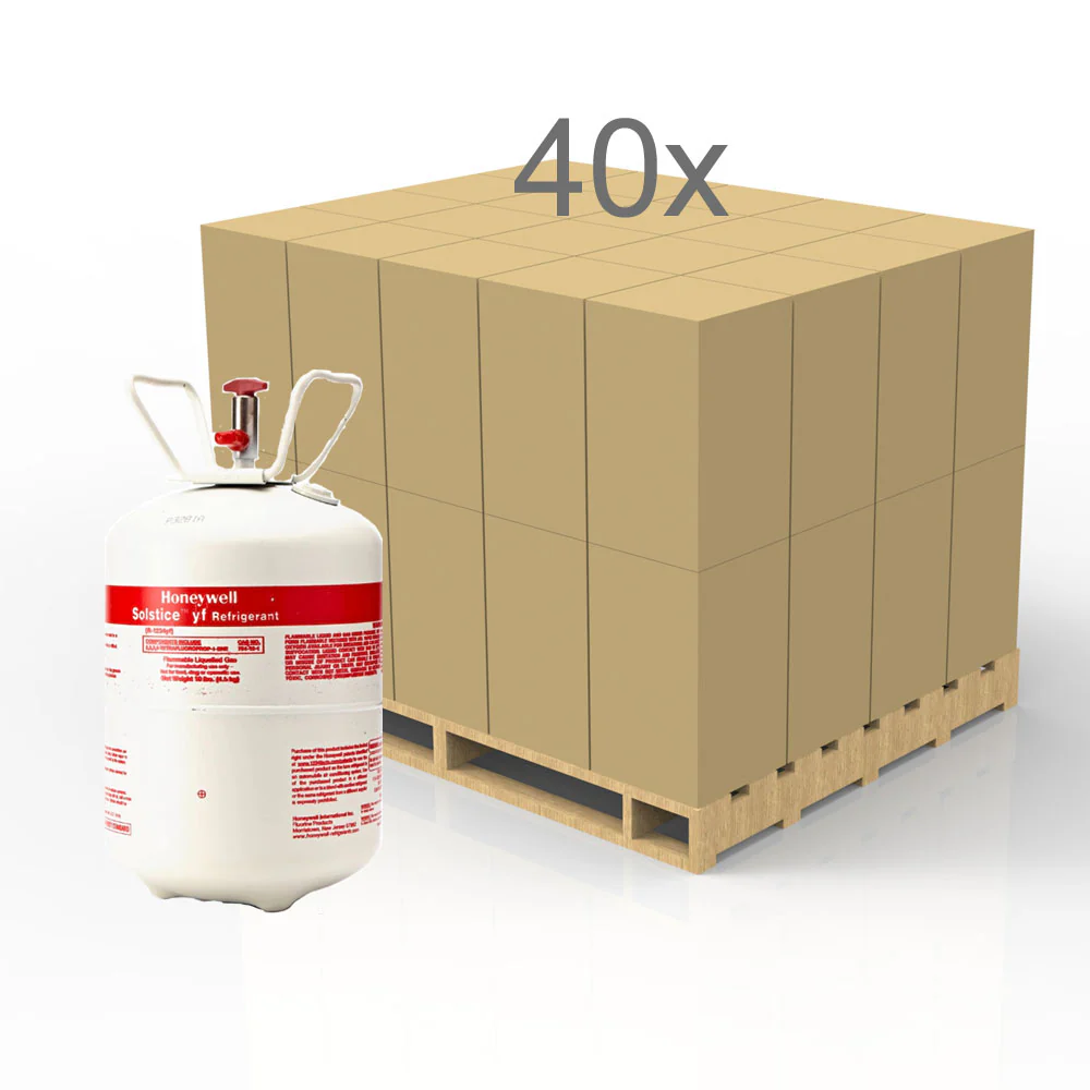 R1234YF Refrigerant 10 - FULL PALLET (40 Cylinders)